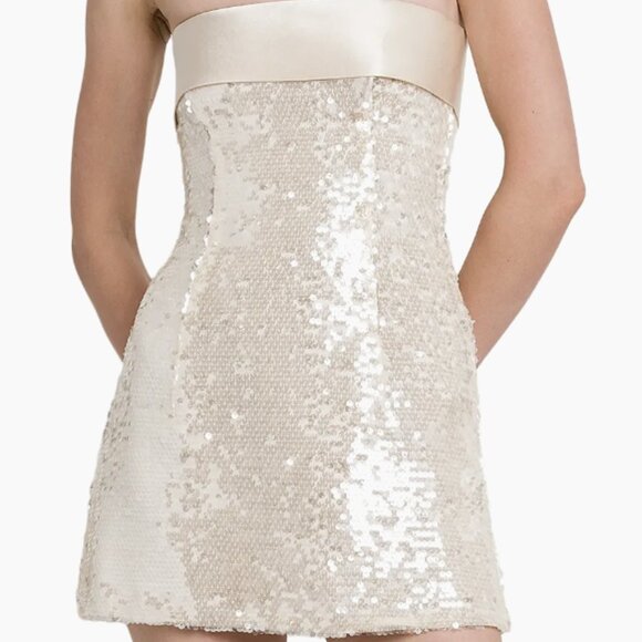 Sequin Strapless Minidress from Philosophy di Lorenzo Serafini - Picture 1 of 6